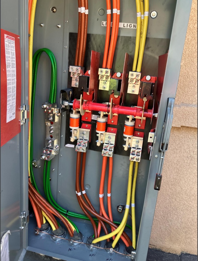 Main service wiring and overcurrent protection